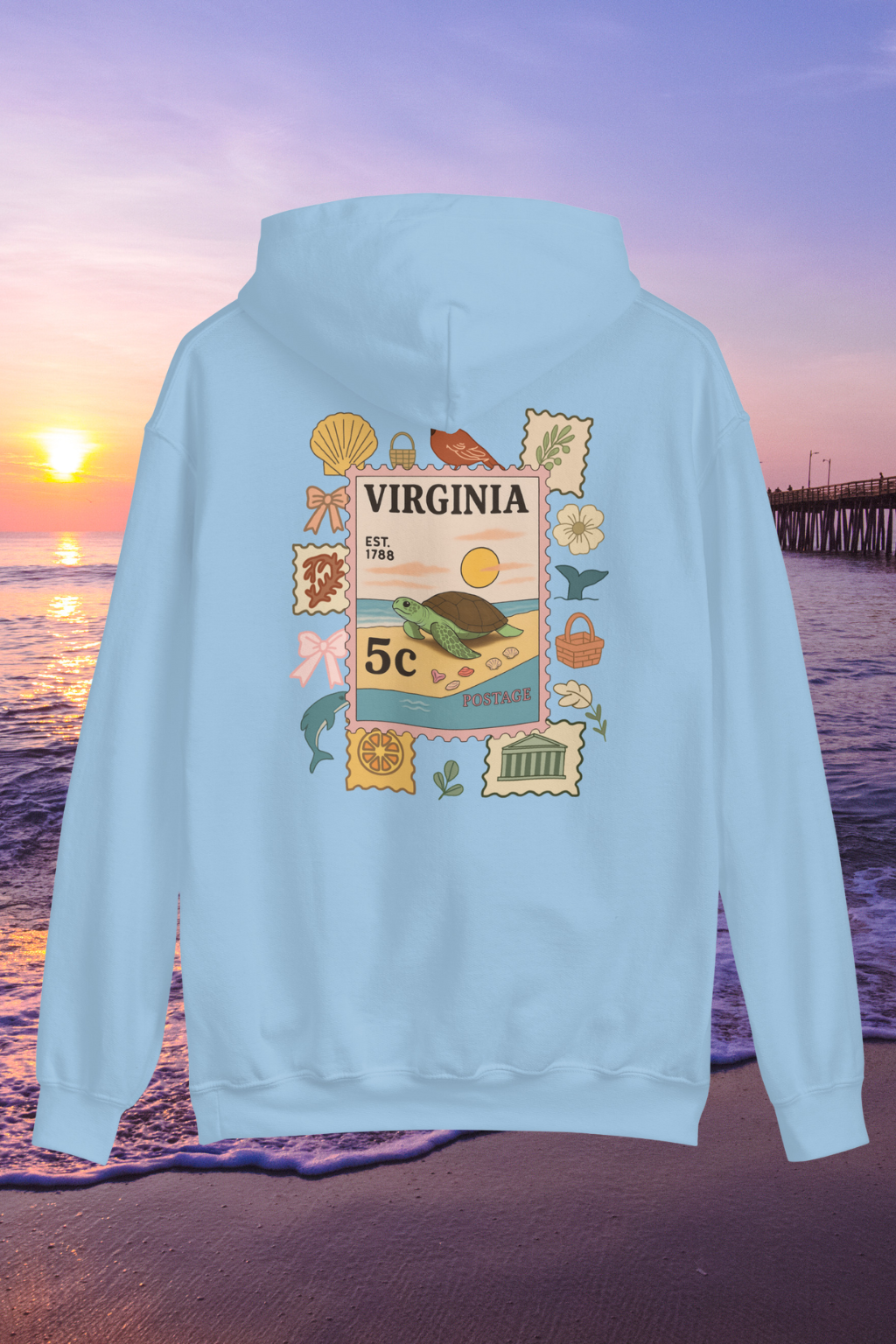 Virginia Postcard Hoodie
