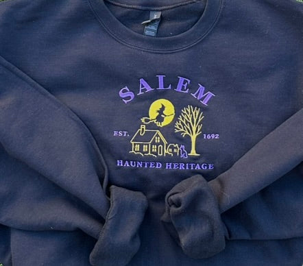 Salem Haunted Heritage Embroidered Crew