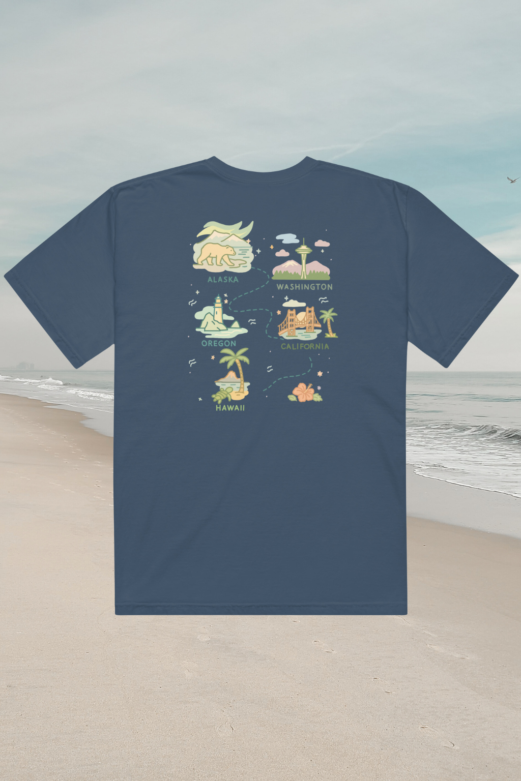 West Coast Scenic Route Tee
