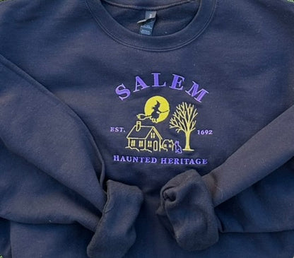 Salem Haunted Heritage Embroidered Crew