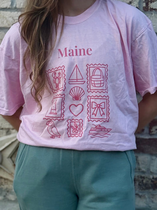Maine Stamp Tee
