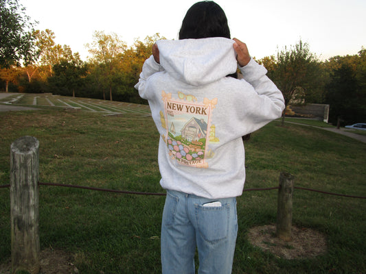 New York Hamptons Postcard Hoodie
