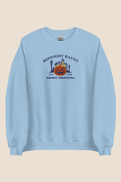Midnight Haunt Embroidered Crew