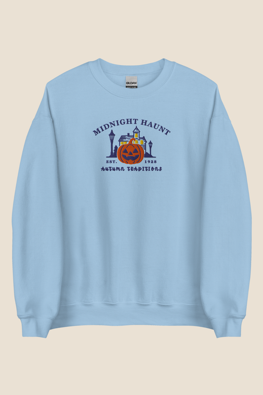 Midnight Haunt Embroidered Crew