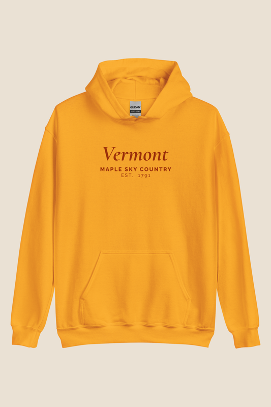 Vermont Fall Postcard Hoodie