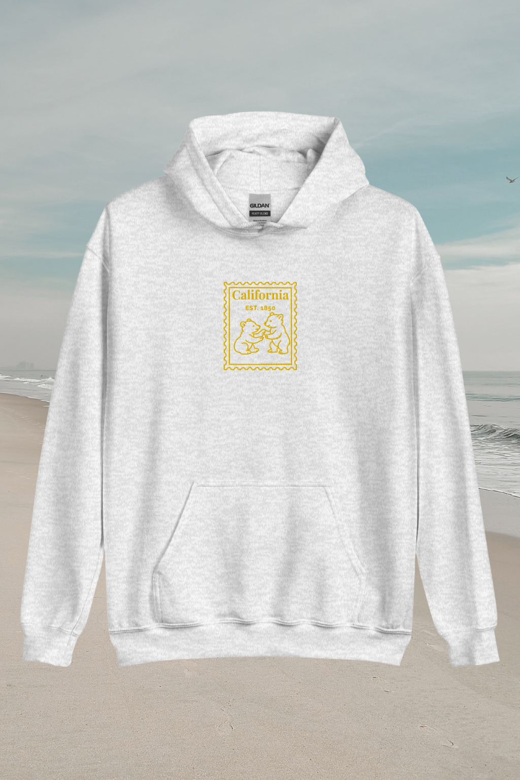 California Stamp Embroidered Hoodie