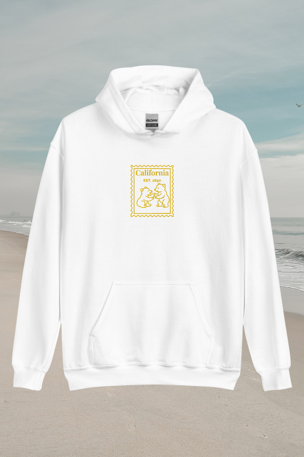 California Stamp Embroidered Hoodie