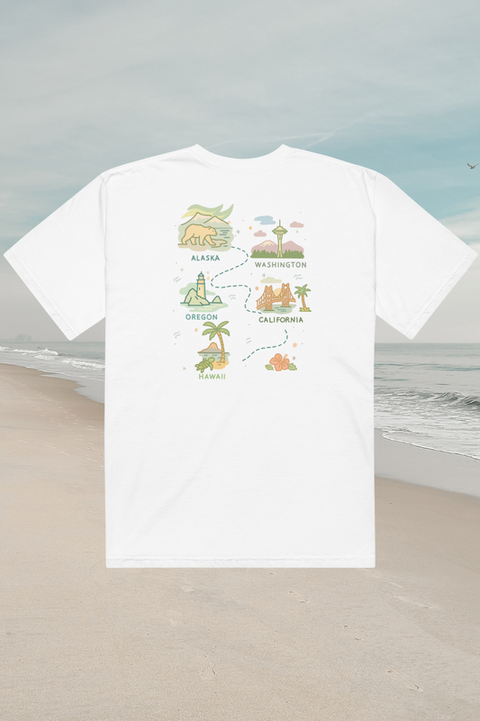 West Coast Scenic Route Tee